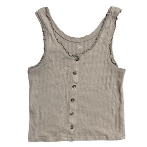 So Tank Top, Medium, tan color